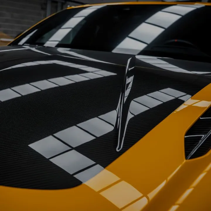 Textured automotive material, macro detail